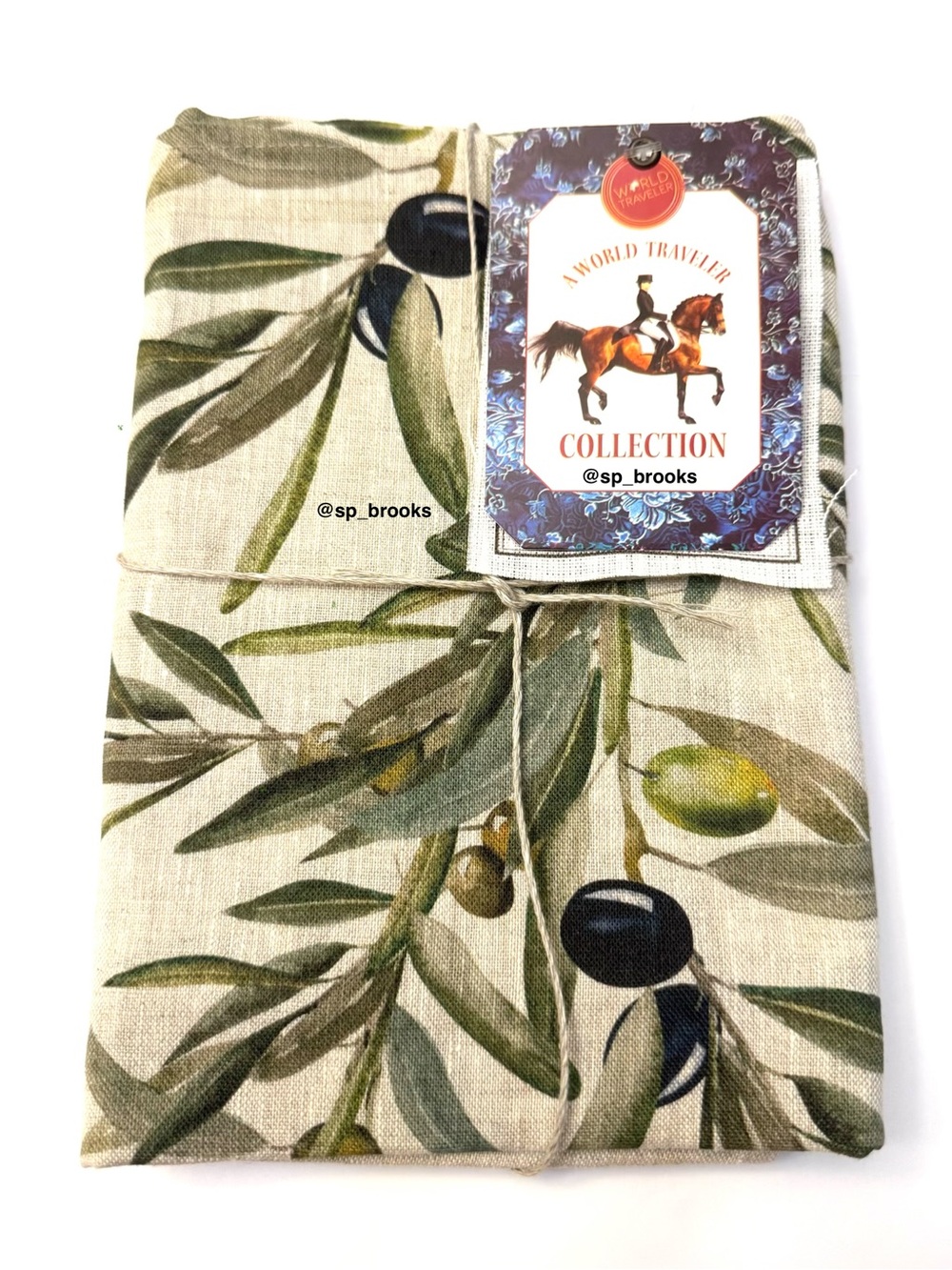 🎁2PC Art on Linen Kitchen Tea Towels - Handmade 17”x27” Linen Kitchen Towels - Picture 3 of 6